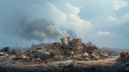 Waste dump created with Generative AI