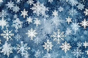 Falling snowflakes Christmas background