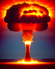 Atomic bomb - obrazy, fototapety, plakaty