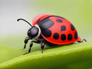 Fototapeta premium A close-up shot of bug with a blurred background by ai generated 