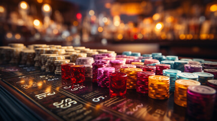Naklejka na ściany i meble Casino online gambling. Generative Ai