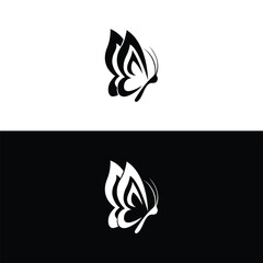 Obraz premium Big butterfly icon,Butterfly silhouette icons set, Vector Illustrations,white background,vector outline icons,Butterfly logo,Vector butterfly abstract logo