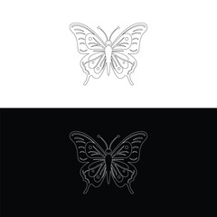 Big butterfly icon,Butterfly silhouette icons set, Vector Illustrations,white background,vector outline icons,Butterfly logo,Vector butterfly abstract logo