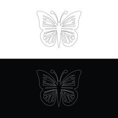 Big butterfly icon,Butterfly silhouette icons set, Vector Illustrations,white background,vector outline icons,Butterfly logo,Vector butterfly abstract logo