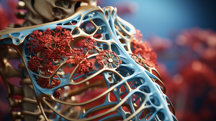 Healthy bone and osteoporosis. Generative Ai