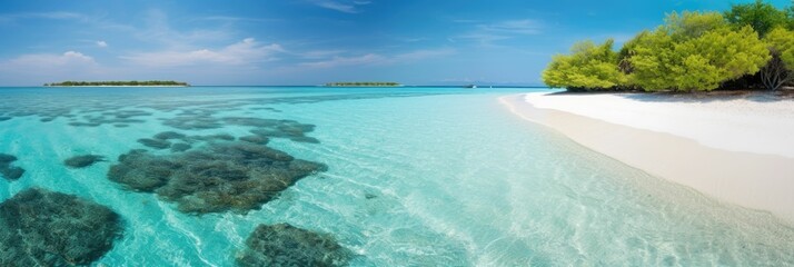 Paradise beach of a tropical island