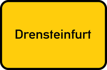 City sign of Drensteinfurt - Ortsschild von Drensteinfurt