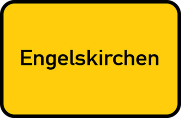 City sign of Engelskirchen - Ortsschild von Engelskirchen