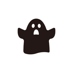 Ghost icon.Flat silhouette version.
