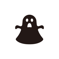 Ghost icon.Flat silhouette version.