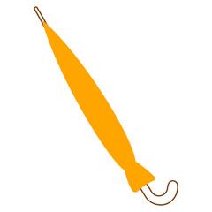 umbrella color closed long line element icon