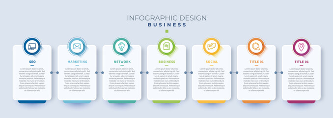 Infographic powerpoint presentation - obrazy, fototapety, plakaty