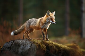 A fox in its natural habitat