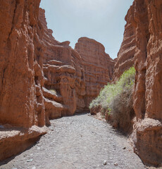 Kok-Moinok Canyon Kyrgystan. Nice mountains tourism. High quality photo