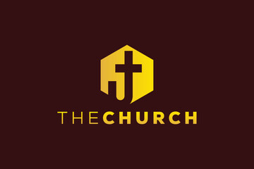 Trendy and Professional letter J church sign Christian and peaceful vector logo