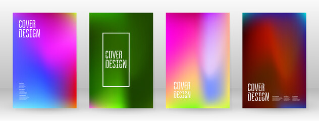 Pastel Soft. Rainbow Gradient Set Color Background