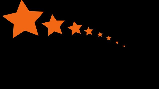 beautiful background star shape animation