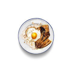 Bangus Silog/ Fried Milkfish Silog: an all-time favorite Filipino breakfast; a delectable ensemble of fried marinated milkfish, garlic fried rice, and a perfectly fried sunny side-up egg.