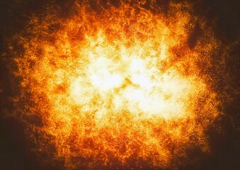 爆発する火炎のイラスト