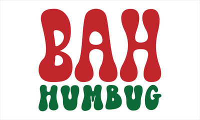 Christmas Retro SVG Design Template