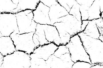 The ground cracks, fissure isolated on transparent background, png file format. - Powered by Adobe