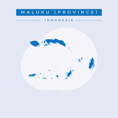 Vector illustration vector of Maluku map Indonesia