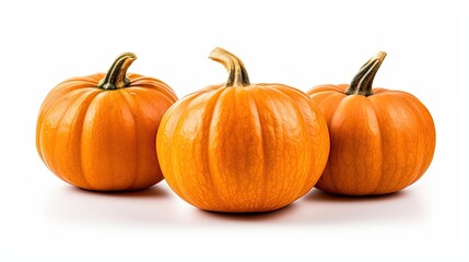 Obraz premium pumpkins isolated on white background