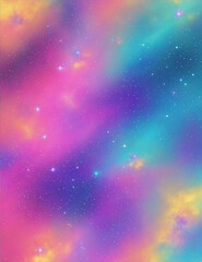 Cool Galaxy Background with stars Created with Generative AI technology.
