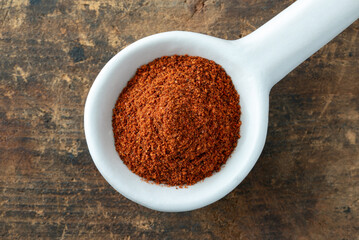 Chipotle Pepper Powder on a Spoon