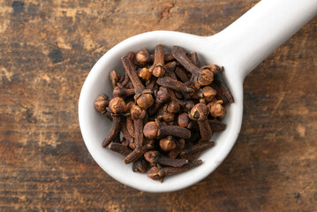 Whole Cloves Spice on a Spoon