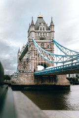 Fototapeta na wymiar Looking at the Tower Bridge of London