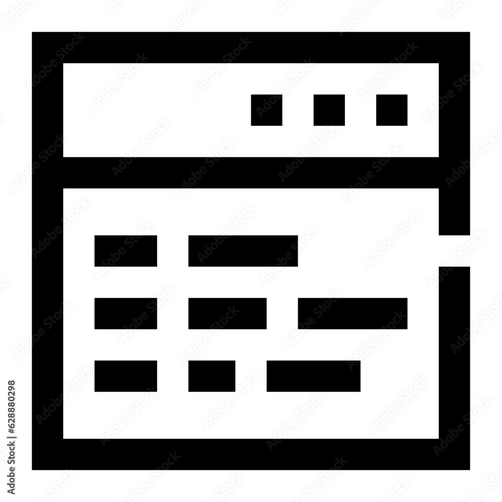 Poster coding icon. internet technology concept. icon in line style