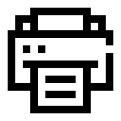 Printer icon. Internet technology concept. Icon in line style