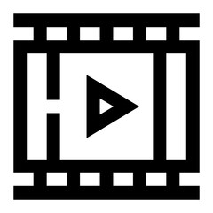 Video icon. Internet technology concept. Icon in line style