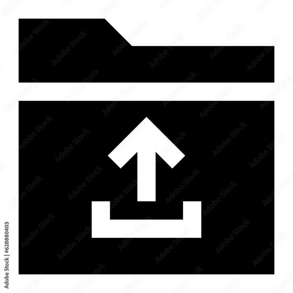 Poster upload icon. internet technology concept. icon in line style