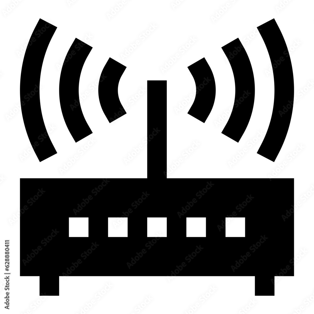 Poster wireless connection icon. internet technology concept. icon in line style