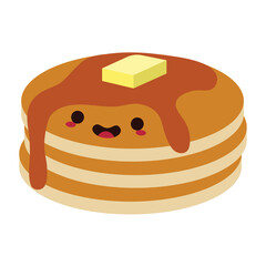 Pancake Design With transparent Background