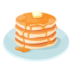 Pancake Design With transparent Background