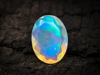 Natural Ethiopian Opal Loose Gemstone