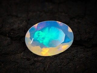 Obraz na płótnie Canvas Natural Ethiopian Opal Loose Gemstone