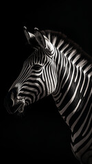 Fototapeta na wymiar Perspective of a African Zebra