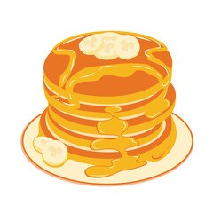 Pancake Design With transparent Background