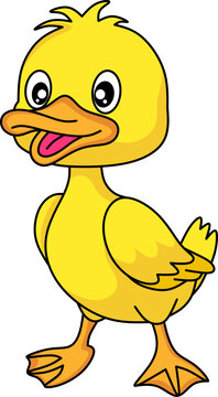 Duck cartoon character vector art