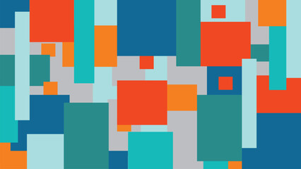 abstract wavy flow pattern with colorfull rectangular background