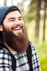 Laughing young man