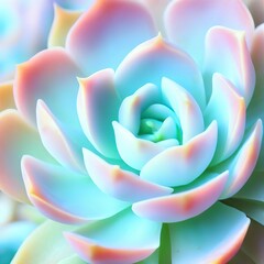 Close up of hen and chick or crassulaceae succulent flower