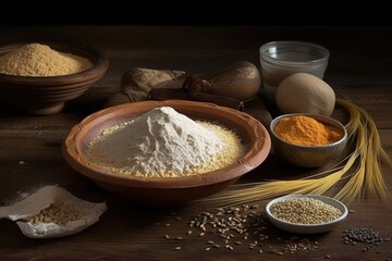Fototapeta premium Spices and Seasonings - A Variety of Colorful Ingredients
