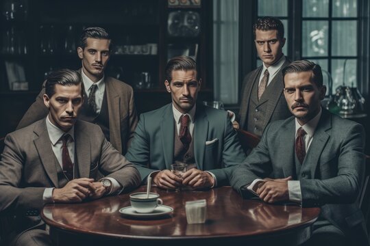 The Four Most Handome Men in the World Fictional Character Created By Generative AI