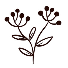 floral line art doodle element, for background, wallpaper, pattern 