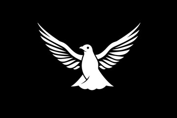 Fototapeta premium dove pigeon logo design generated ai